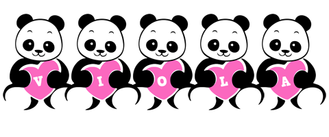 Viola love-panda logo