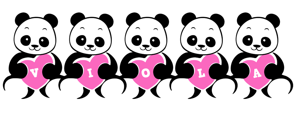 Viola love-panda logo