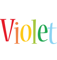 Violet birthday logo