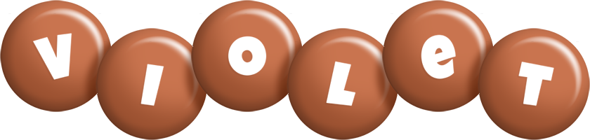 Violet candy-brown logo