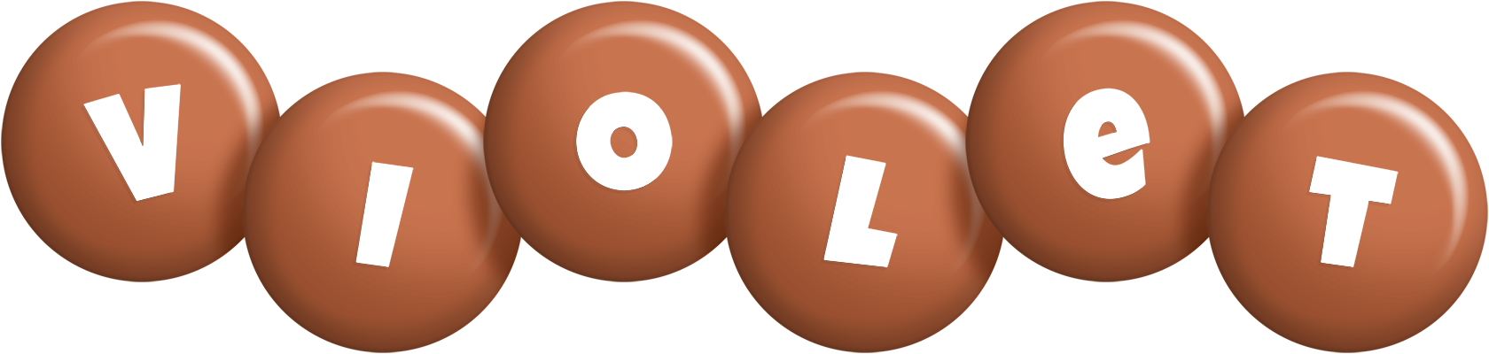 Violet candy-brown logo