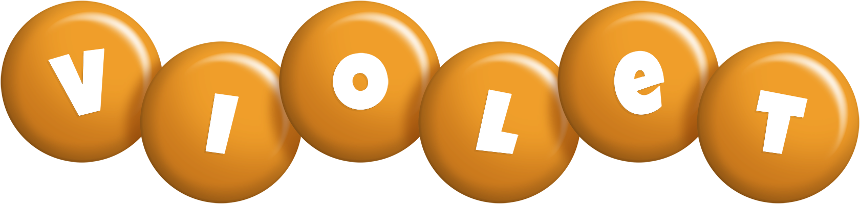 Violet candy-orange logo