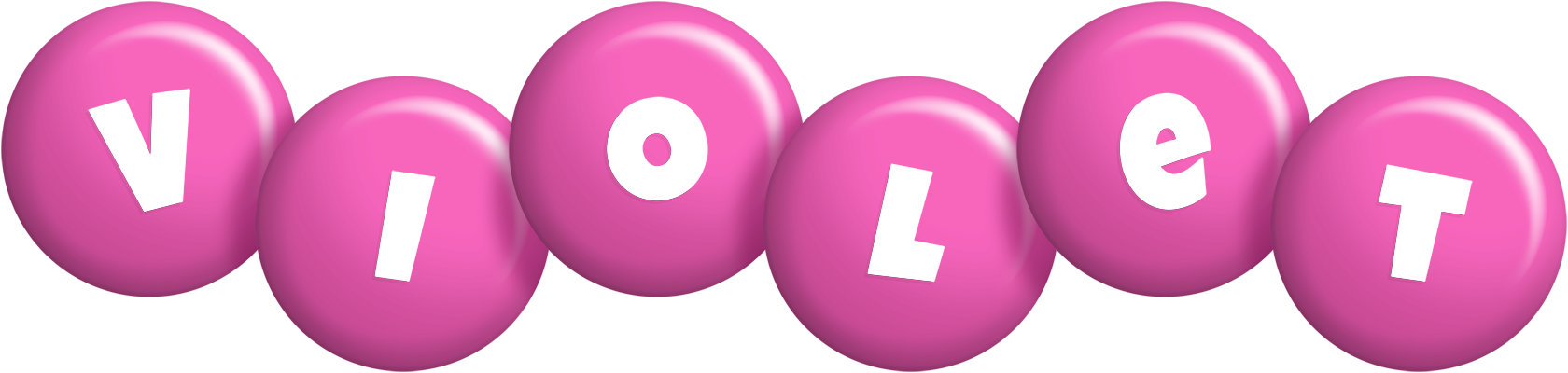 Violet candy-pink logo