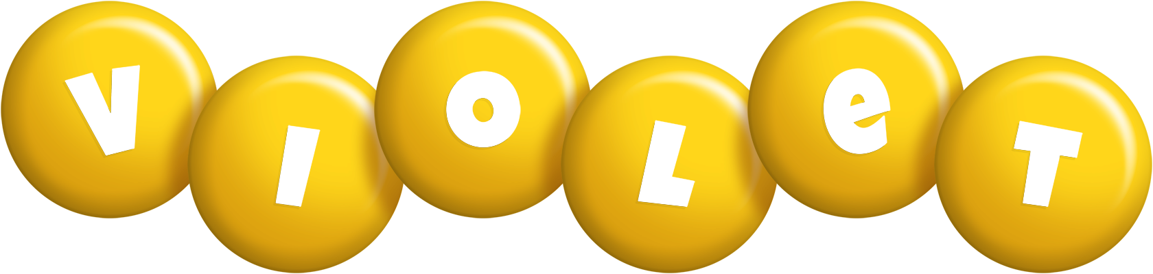 Violet candy-yellow logo