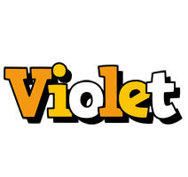 Violet cartoon logo