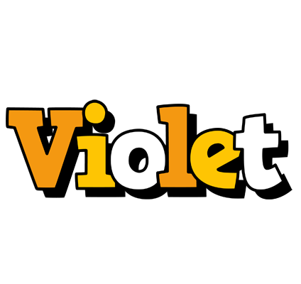 Violet cartoon logo