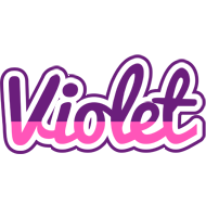 Violet cheerful logo