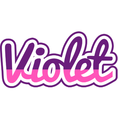 Violet cheerful logo