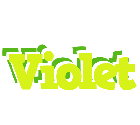 Violet citrus logo
