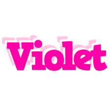 Violet dancing logo