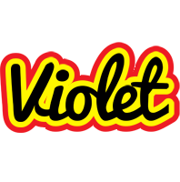 Violet flaming logo