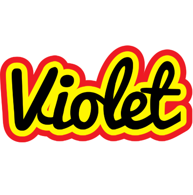 Violet flaming logo