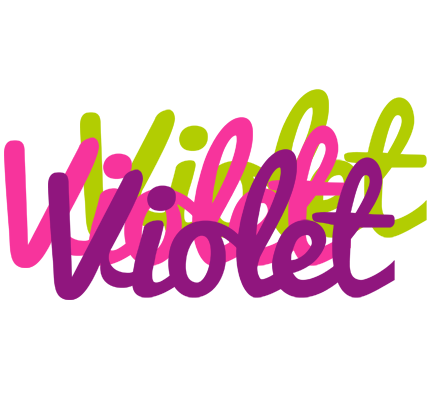 Violet flowers logo