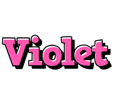 Violet girlish logo