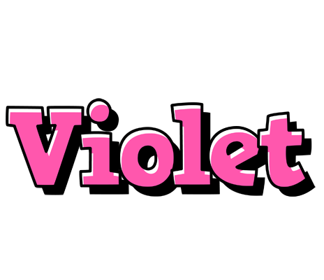 Violet girlish logo