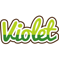 Violet golfing logo