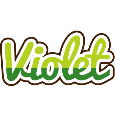 Violet golfing logo