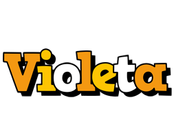 Violeta cartoon logo