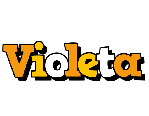 Violeta cartoon logo