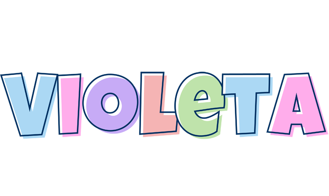 Violeta pastel logo