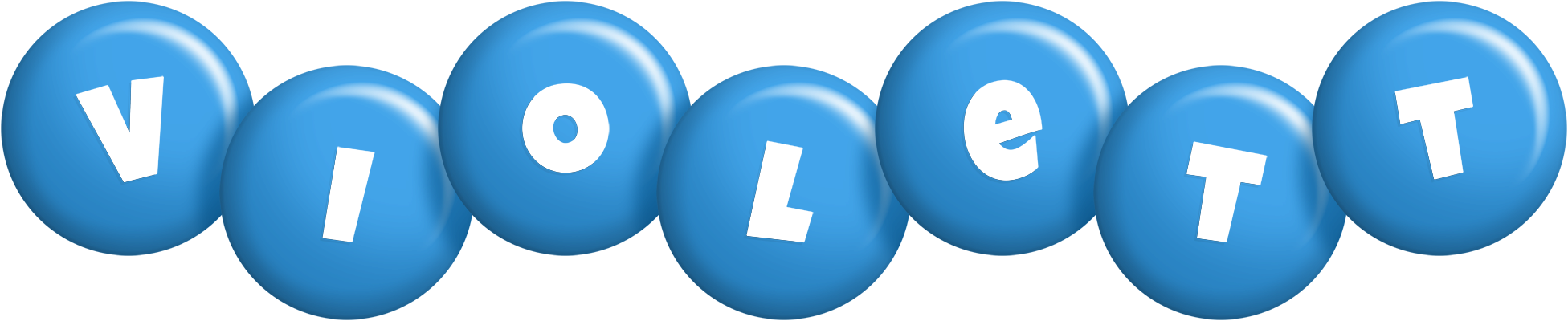 Violett candy-blue logo