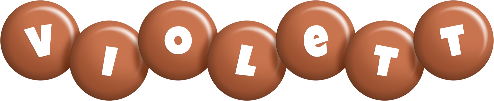 Violett candy-brown logo