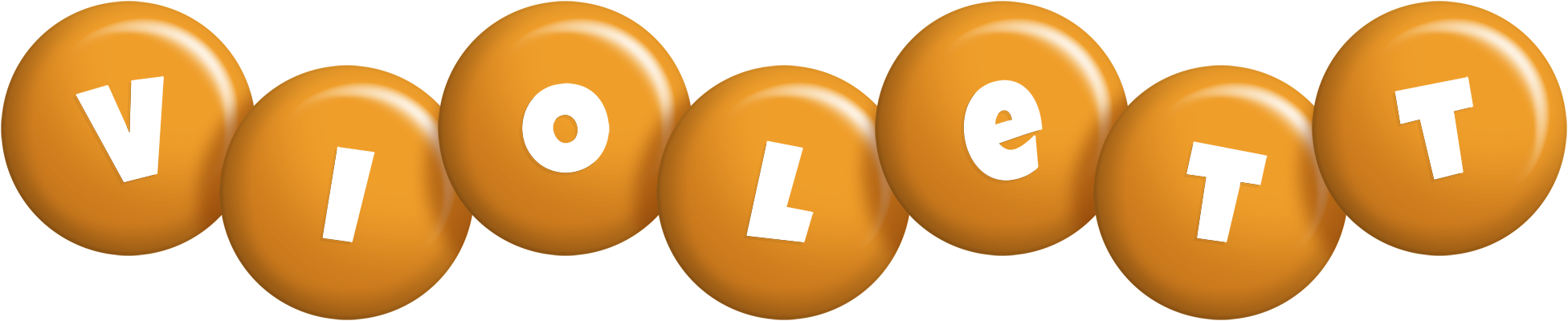 Violett candy-orange logo