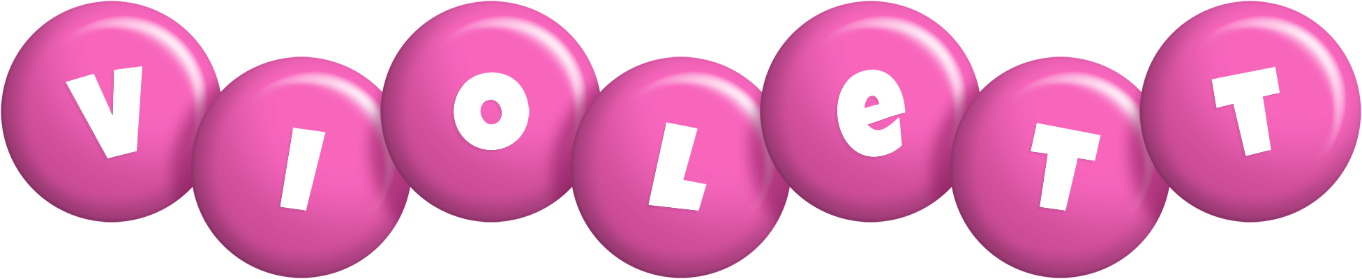 Violett candy-pink logo