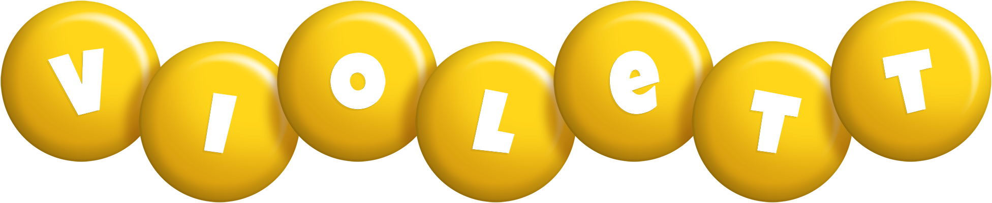 Violett candy-yellow logo
