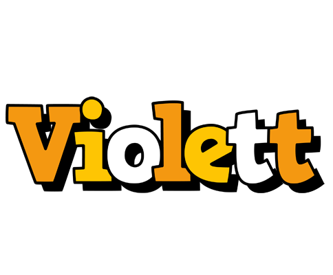 Violett cartoon logo