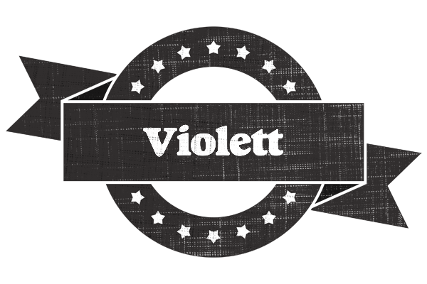 Violett grunge logo