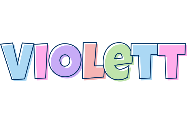 Violett pastel logo