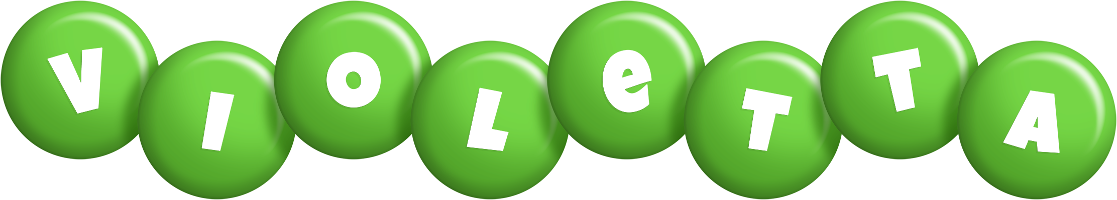 Violetta candy-green logo