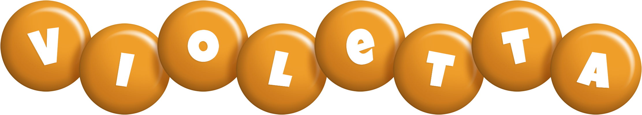 Violetta candy-orange logo