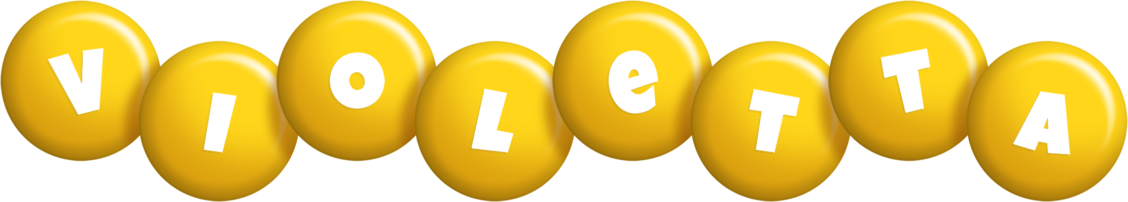 Violetta candy-yellow logo
