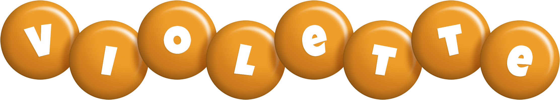 Violette candy-orange logo