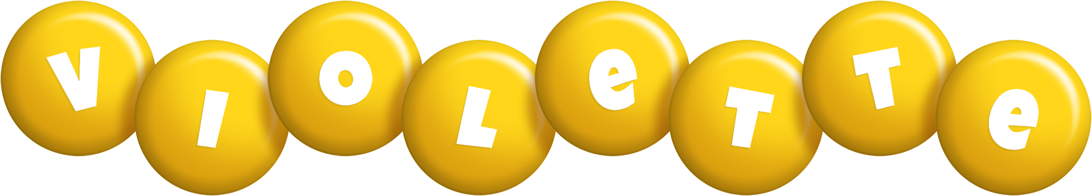 Violette candy-yellow logo