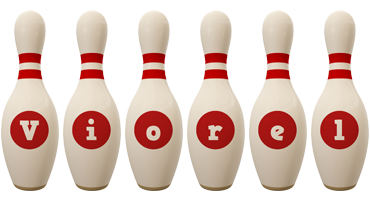 Viorel bowling-pin logo