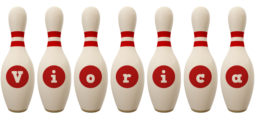 Viorica bowling-pin logo