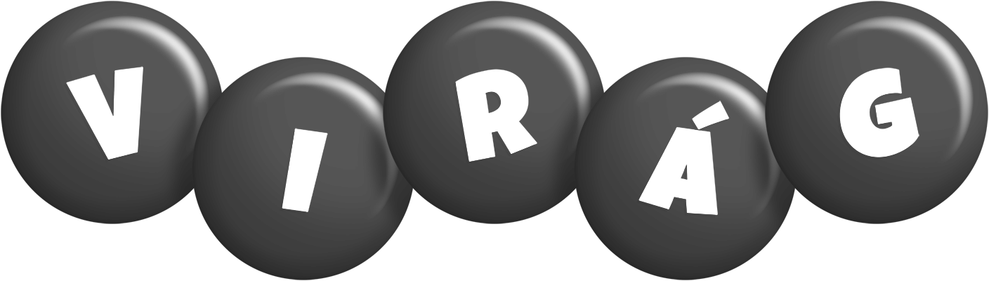 Virág candy-black logo