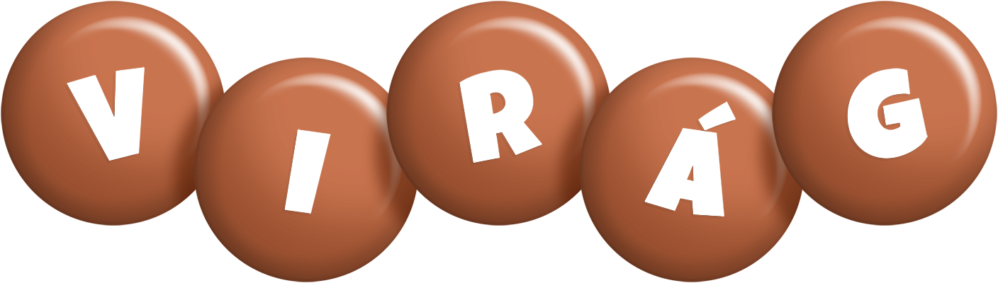 Virág candy-brown logo