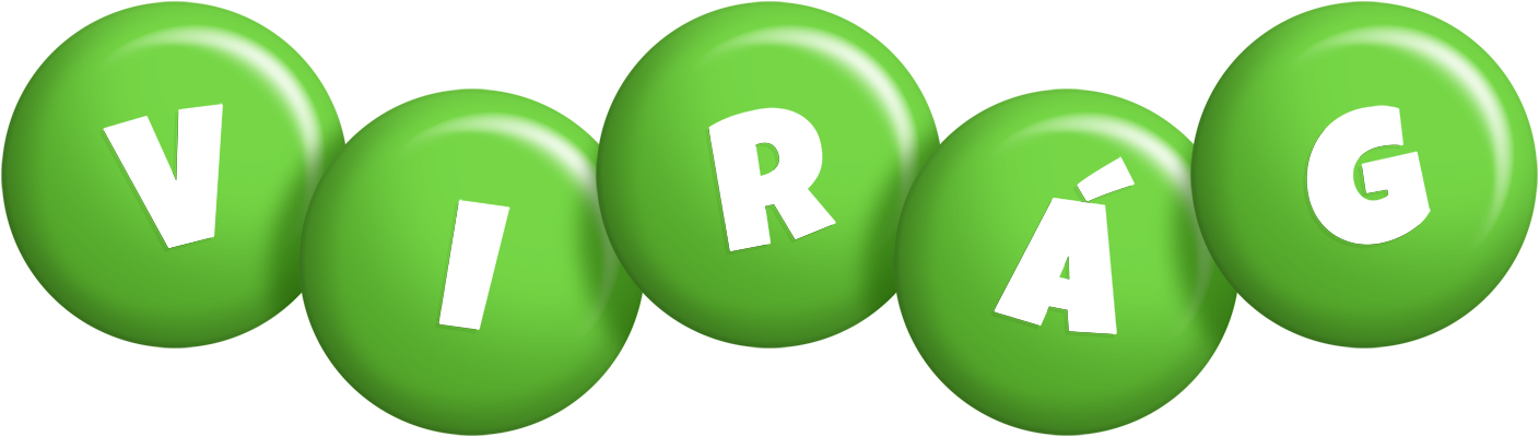 Virág candy-green logo