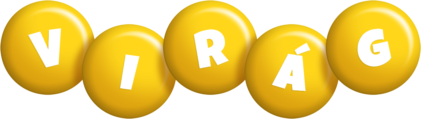 Virág candy-yellow logo