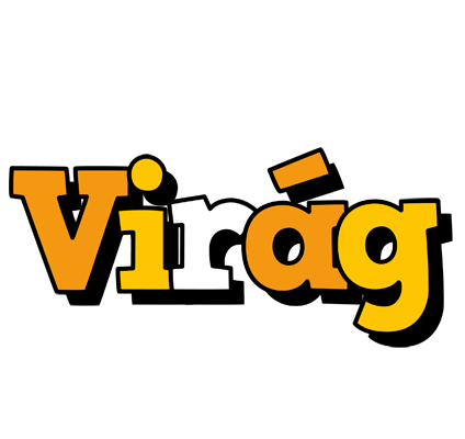 Virág cartoon logo