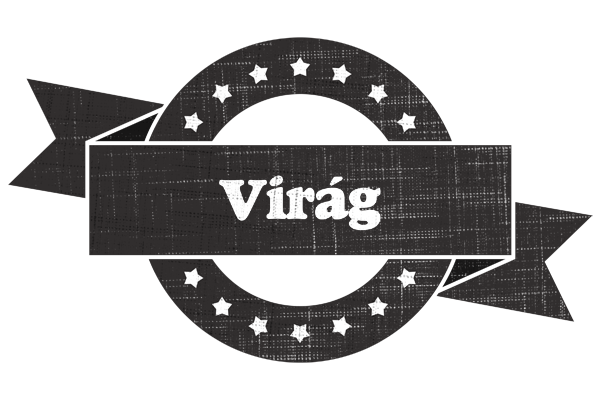 Virág grunge logo