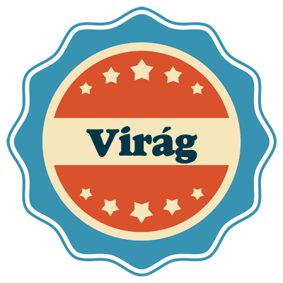 Virág labels logo