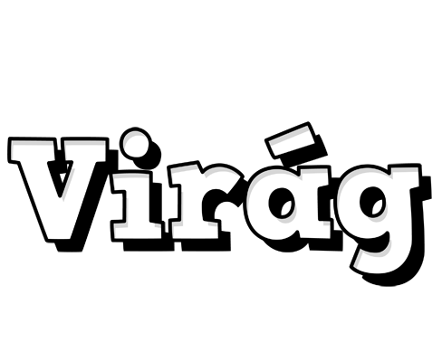 Virág snowing logo