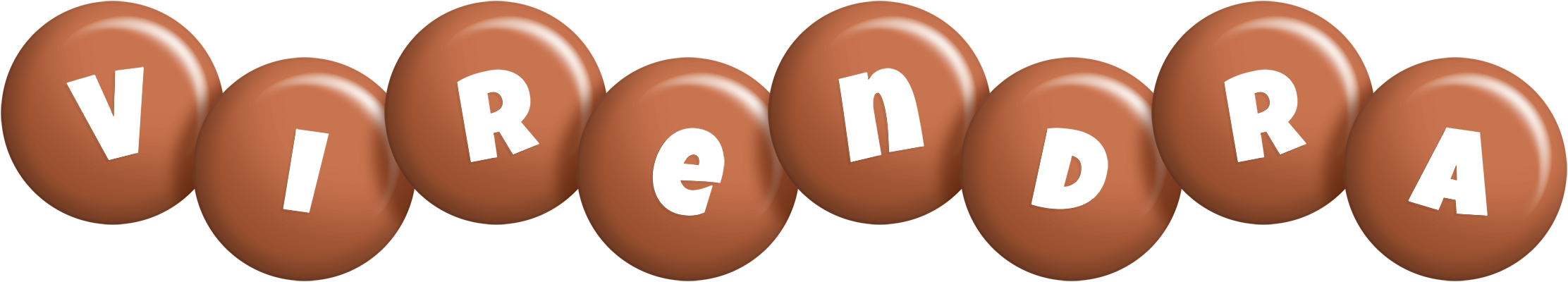 Virendra candy-brown logo
