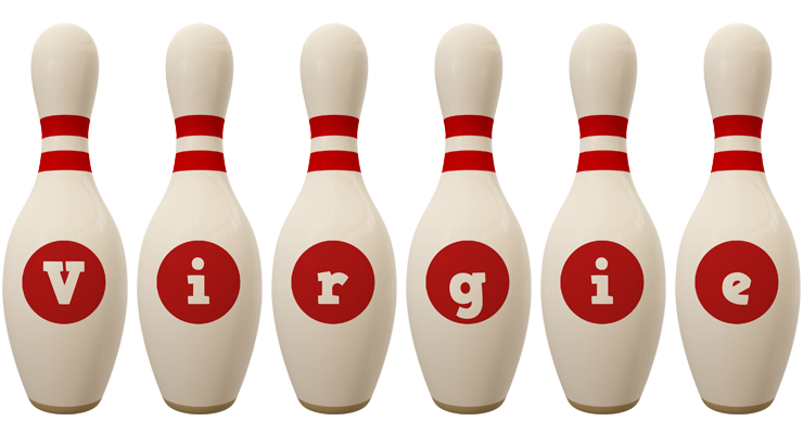 Virgie bowling-pin logo