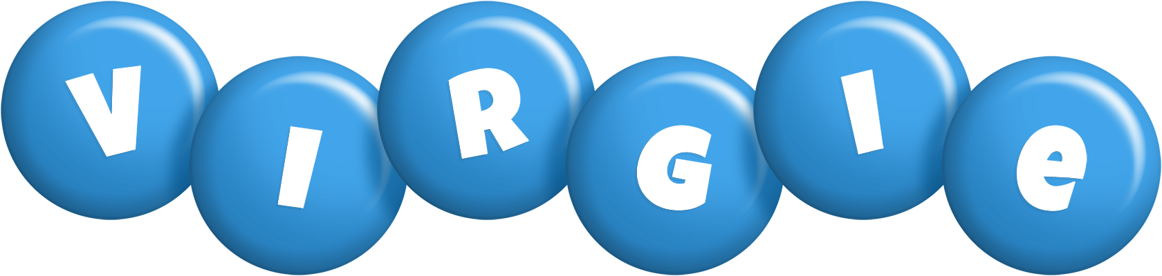 Virgie candy-blue logo